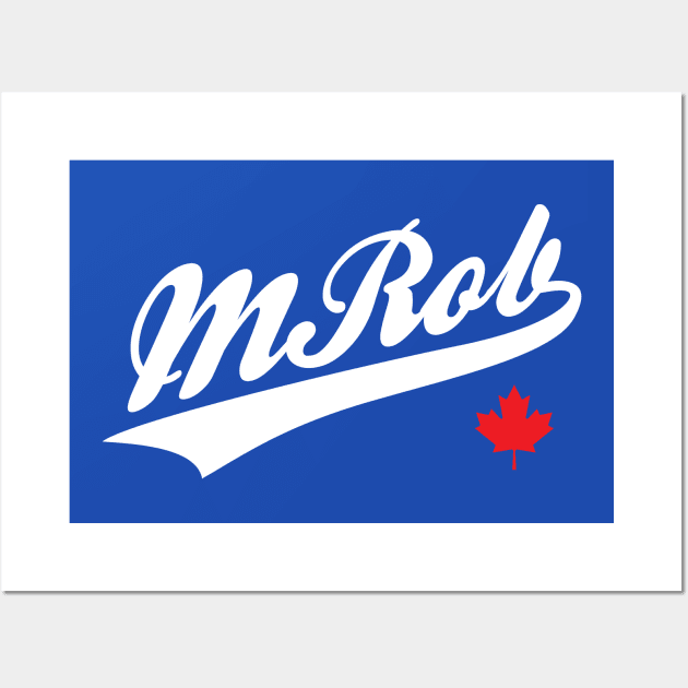 MRob - Baseball Shirsey Wall Art by TheClementW